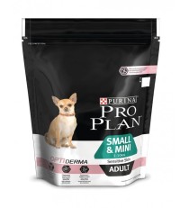 Pro Plan OptiDerma Small and Mini Adult сухой корм для взрослых собак мелких и карликовых пород с чувствительной кожей с лососем и рисом 700 гр. 